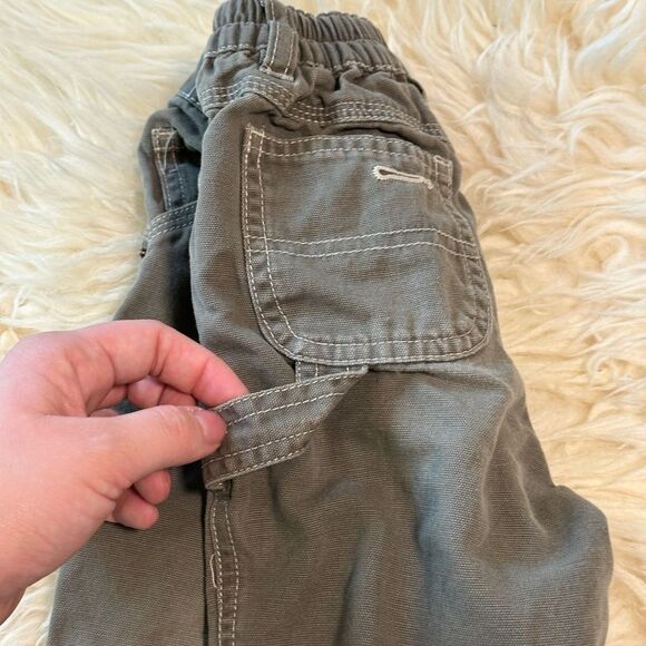 Vtg Baby GAP xl 18-24 months vintage workwear pants green grey - Picture 3 of 7